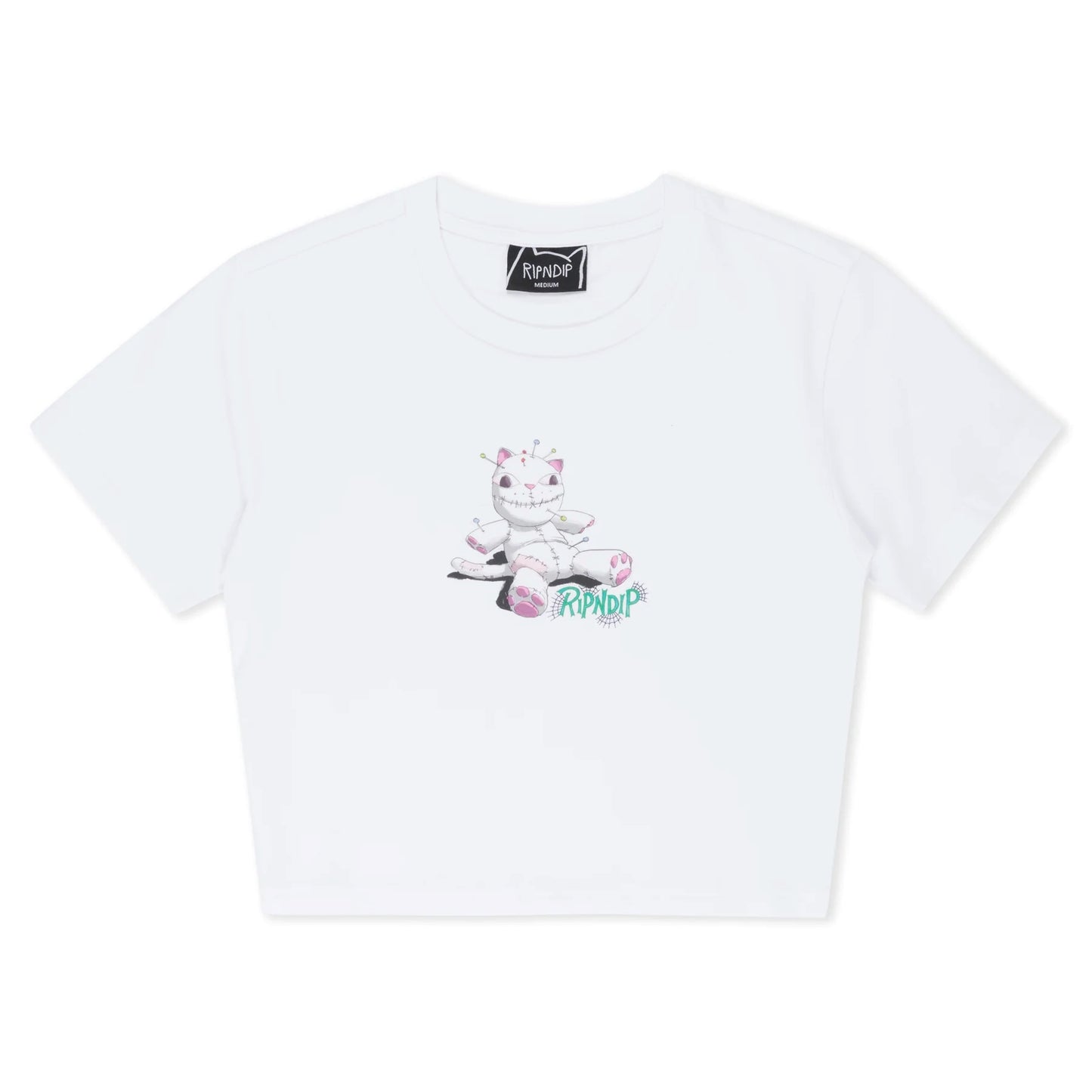 TRAVIS CROPPED BABY TEE (WHITE)