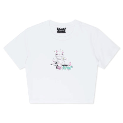 TRAVIS CROPPED BABY TEE (WHITE)