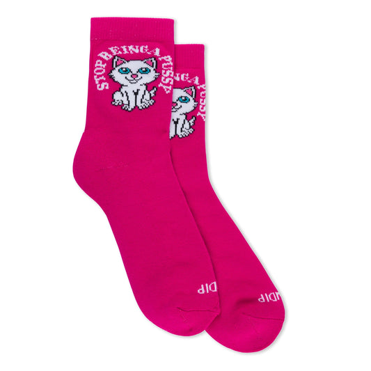 STOP BEING A PUSSY 2.0 SOCKS