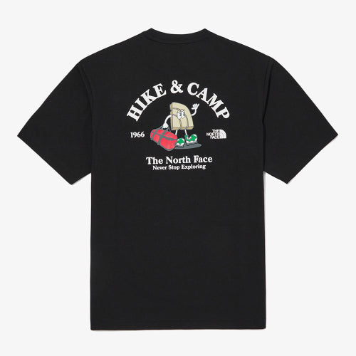 M'S HIKE AND CAMP S/S R/TEE BLK(BLACK)