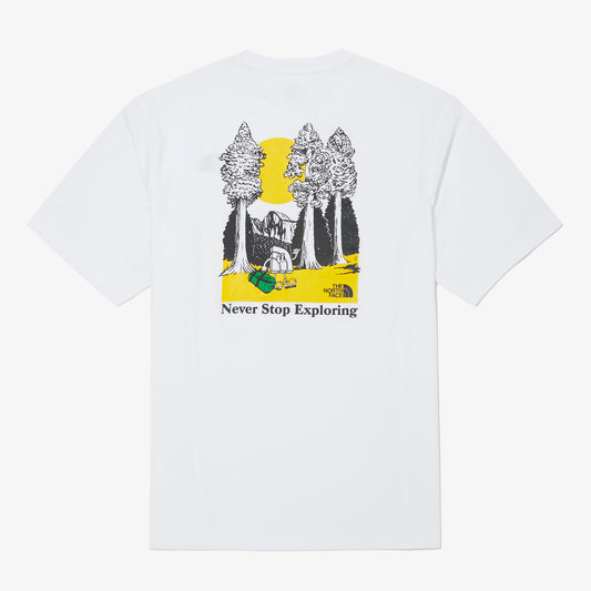 M'S HIKE AND CAMP S/S R/TEE WHT(WHITE)