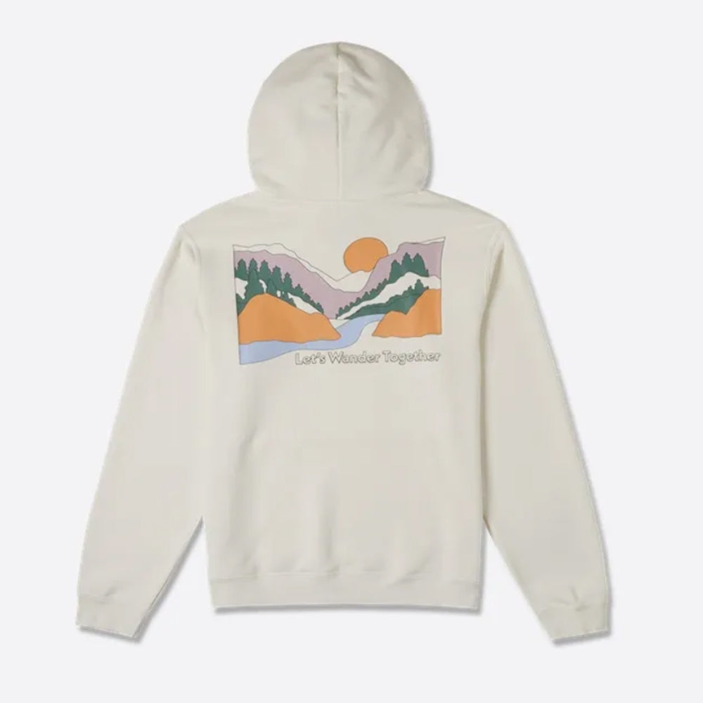 OUTDOORS GRAPHIC HOODIE EGRET
